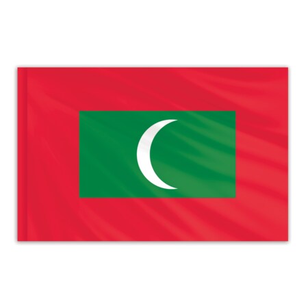 Maldives Indoor Nylon Flag 3'x5'